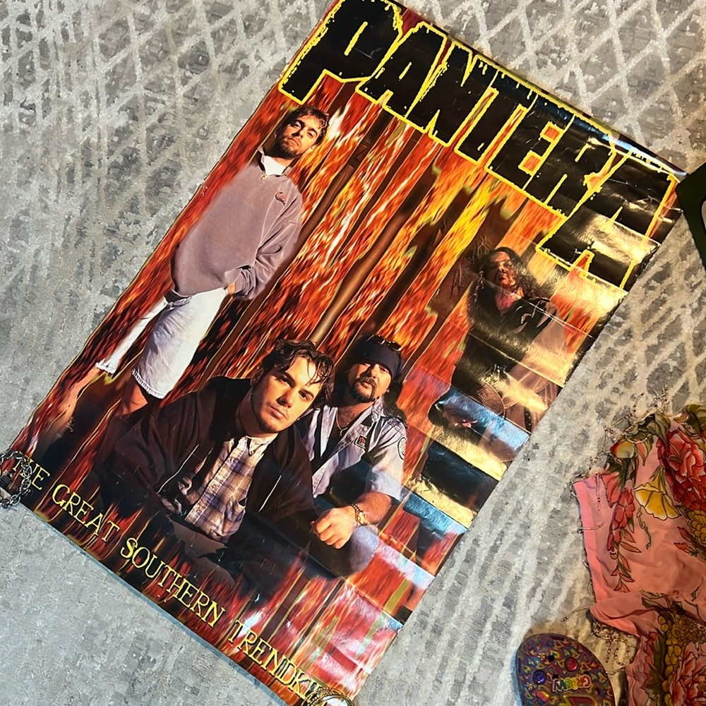 Vintage 1996 PANTERA – The Great Southern Trendkill Paper Poster